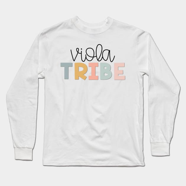 Viola Tribe Muted Pastels Long Sleeve T-Shirt by broadwaygurl18